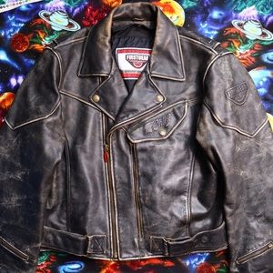 firstgear leather motorcycle jacket